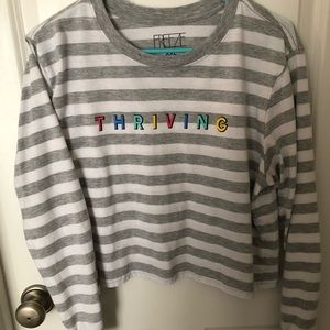 "Thriving" crop top